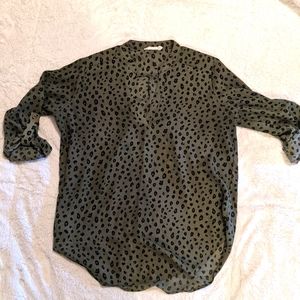 Cheetah Print Blouse